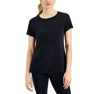ID Ideology Performance Women's  Short Sleeve Fit Kit T-Shirt Deep Black Size M